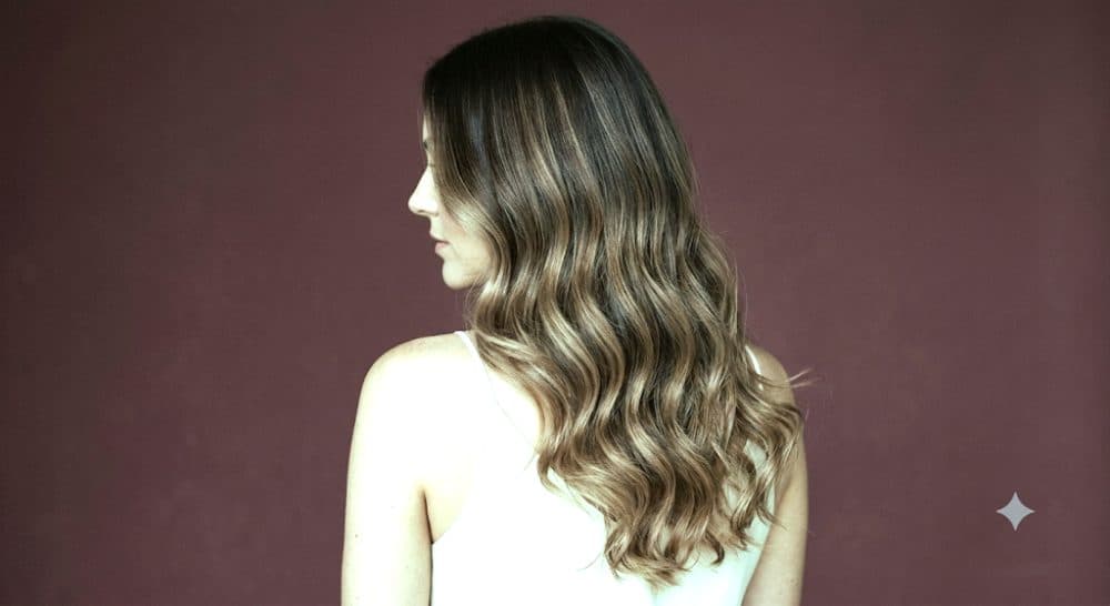 After — Balayage — illustrative AI-generated demo image