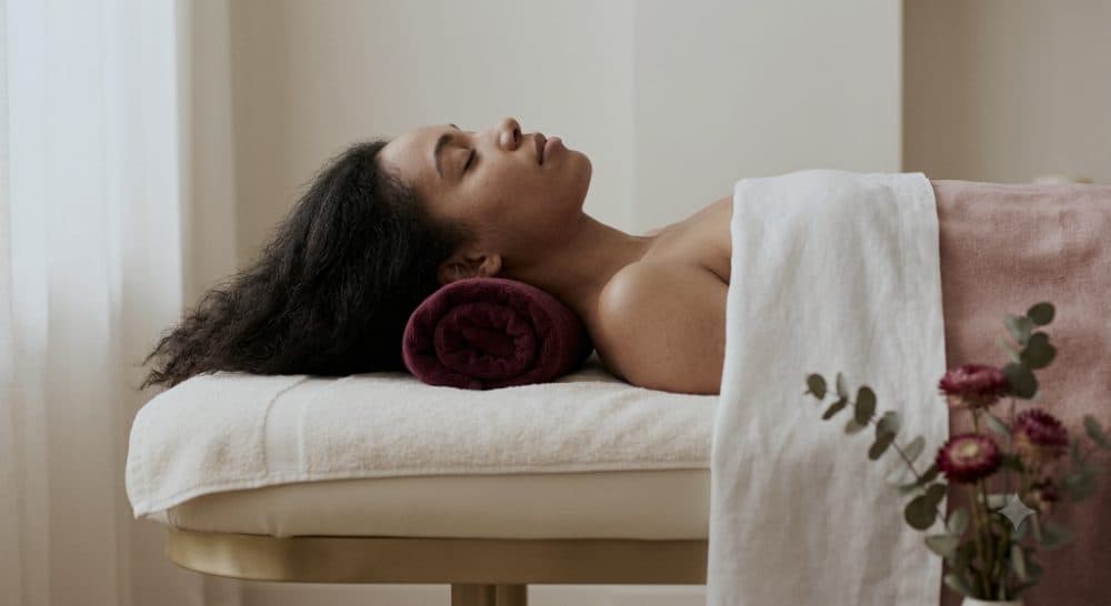 Wellness room — Knar Beauty Studio, Yerevan — illustrative AI-generated demo image