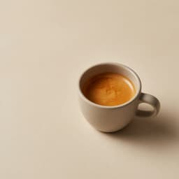 An espresso with the crema intact